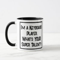 Clavier Player Super Talent. Mug à café à deux ton