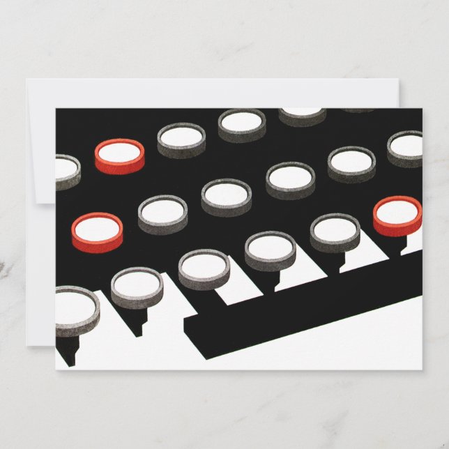 Clavier pour machine à écrire vintage (Devant)