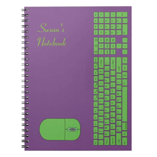 Clavier vert et Carnet de souris (Devant)