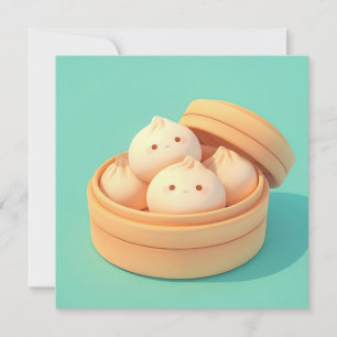 Clay Steamed Dumplings dans un panier vapeur en ba