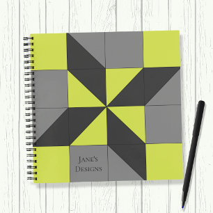 Clay's Choice Quilt Block Quilters Spiral Carnet