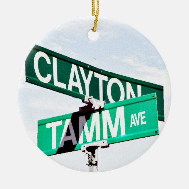 Clayton Tamm, Dogtown, St Louis, Ornement de Noël (Devant)