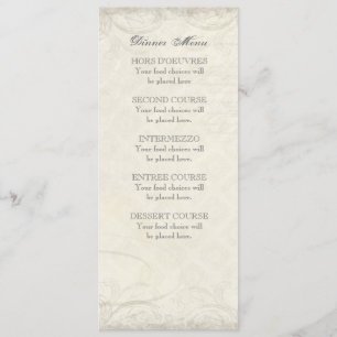 Clé à mon coeur, menu assorti de dîner de remous