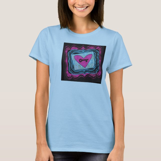 Clé à mon T-shirt de coeur (Devant)
