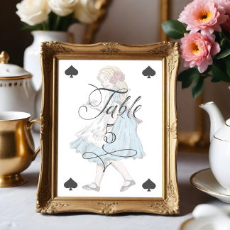 Clé Alice vintage dans la carte de jeu Wonderland