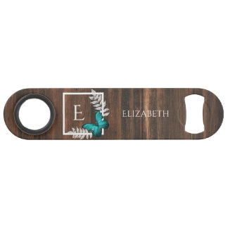 Clé de barre personnalisée à papillon Turquoise ru