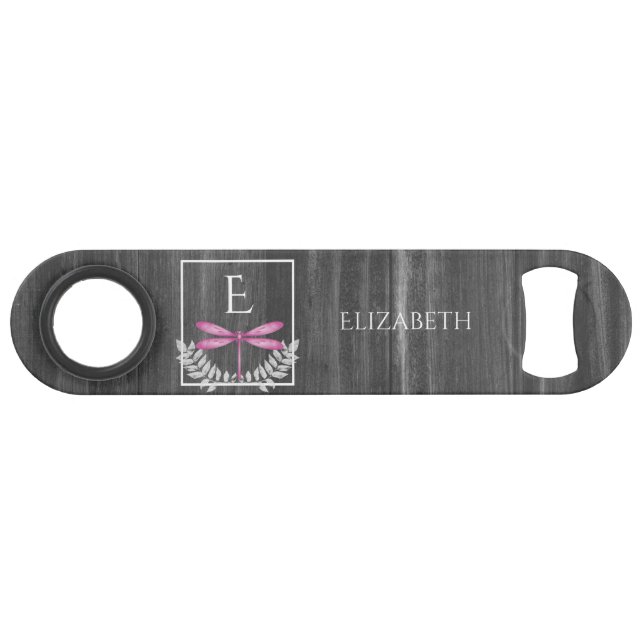 Clé de barre personnalisée magenta Dragonfly Rusti (Devant (Horizontal))