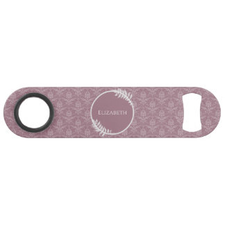 Clé de barre personnalisée Mauve Elegant Damask