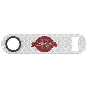 Clé de barre personnalisée Red Quatrefoil