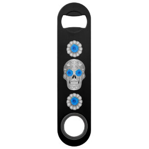 Clé de la barre Chrome Calavera (Rose bleu)