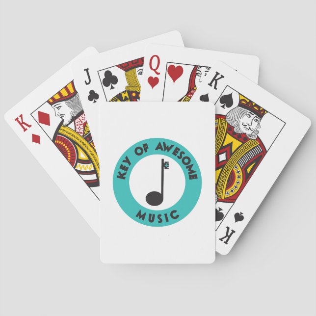 Clé de la musique fantastique cartes de jeu (dos)