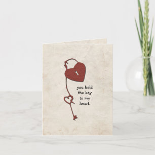 Clé de ma carte de la Saint-Valentin au coeur
