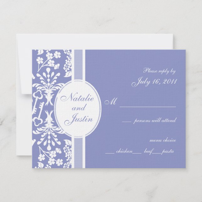 Clé de mon coeur / carte de réponse (Devant)