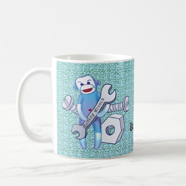 Clé de singe en chaussette mécanicien  tasse (Gauche)