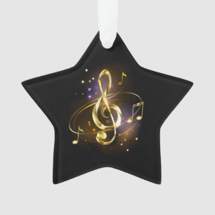 Clé de Sol en Or Musique