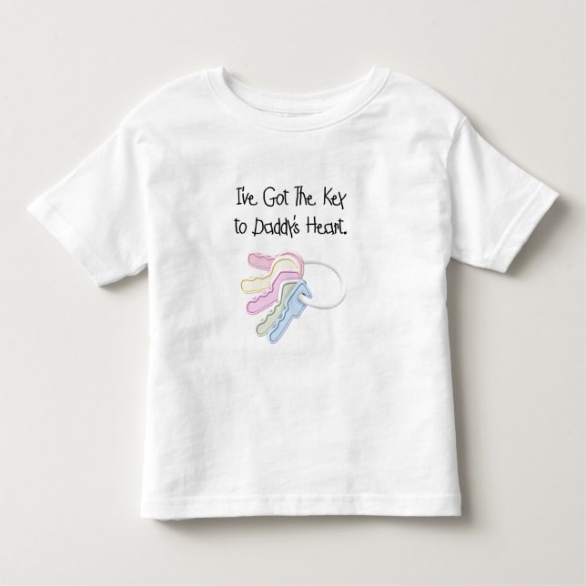 Clé des T-shirts et cadeaux de coeur de papa (Devant)