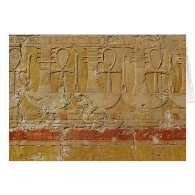 Clé égyptienne antique de la vie Ankh (Devant horizontal)
