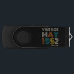 Clé USB 70th Birthday Vintage 1952 Limited Edition<br><div class="desc">70th Birthday Vintage 1952 Limited Edition Birthday</div>