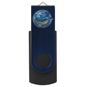 Clé USB Baleine bleue
