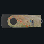 Clé USB Claude Monet - Champ de pavot<br><div class="desc">Poppy Field / Poppies sauvages,  près d'Argenteuil / Les Coquelicots - Claude Monet en 1873</div>