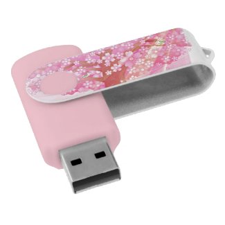 Clé USB Clef USB motif 'arbre rose'