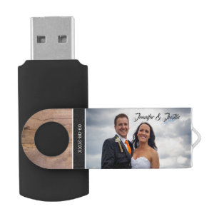 Clé USB Commandes de pouce de mariage personnalisées pour
