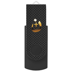 Clé USB Composé chrétien de solidarité de croix de