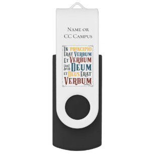 Clé USB En Principio Erat Verbum Bible Verbum Verse en lat