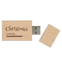 Noël Chargement USB en bois Flash DRive