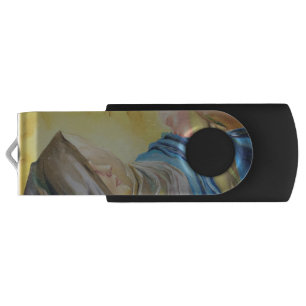Clé USB Notre Dame du Silence tenant le bébé Jésus