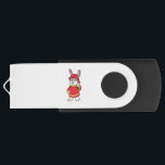 Clé USB Rabbit comme pompier avec casque<br><div class="desc">Ce design est le cadeau idéal pour un anniversaire,  Noël et d'autres célébrations. Il convient aux femmes,  aux hommes et aux enfants.</div>