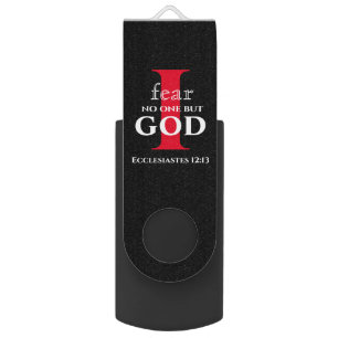 Clé USB Typographie Bible Verset ● Je Ne Crainte Personne 
