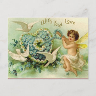 Clé vintage de ma carte postale coeur