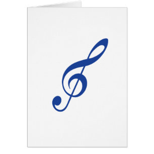 Clé violon bleu