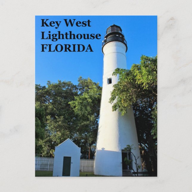 Clé West Lighthouse, Floride Carte postale (Devant)