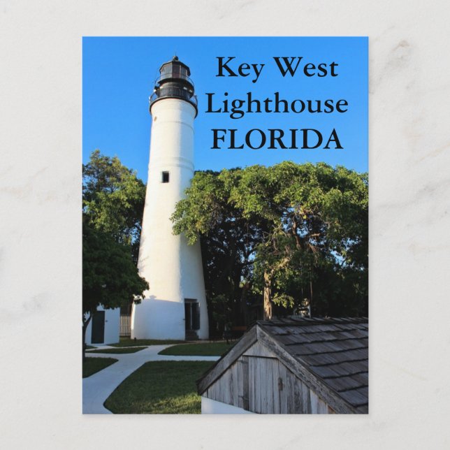 Clé West Lighthouse, Floride Carte postale (Devant)