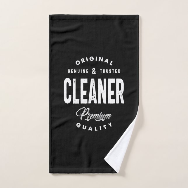 Cleaner Titre de l'emploi Teft Gift Mens Femmes (Serviette à main)