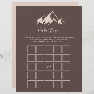 Clear Mountain Country Bride jeu de bingo