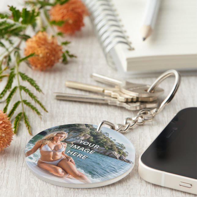 CLEAR ! 🔑 Porte-clés en acrylique – Ajouter une i (Devant droit)