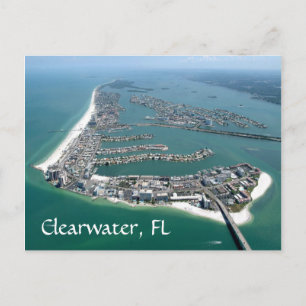 Clearwater vue Floride depuis une carte postale av