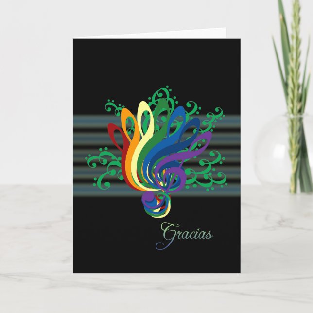 Clef Bouquet Merci en espagnol (Devant)