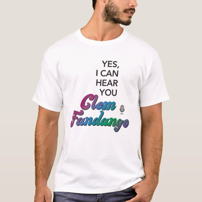 Clem Fandango Funny TV Citation Blue Green T-Shirt (Devant)