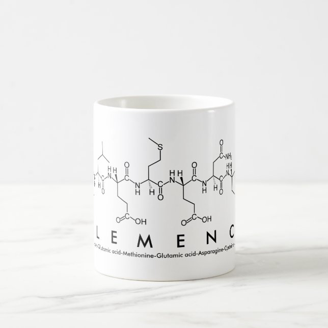 Clémence peptide nom mug (Centre)