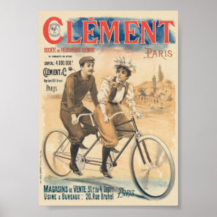 Clément Paris Affiche Vintage 1895