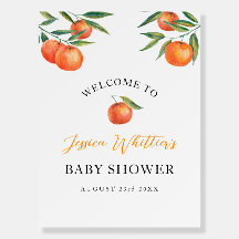 Clementine Aquarelle "Cutie" Baby shower Bienvenue