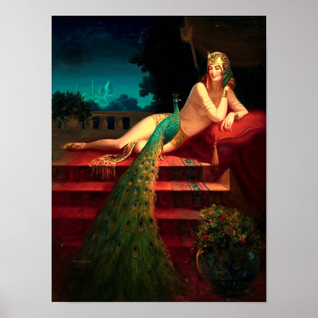 Cleopatra Art Déco Vintage Imaginaire Art (Devant)