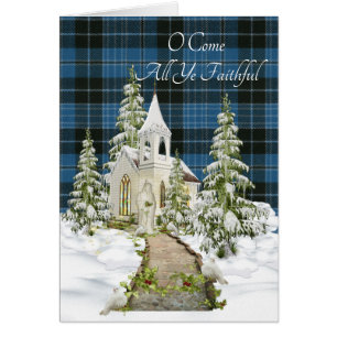 Clergé Ancien Tartan Noël religieux