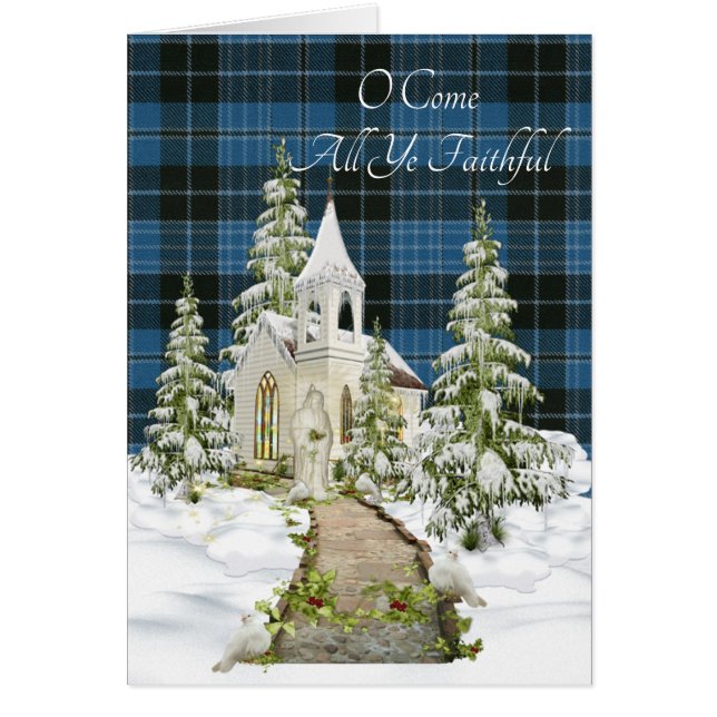 Clergé Ancien Tartan Noël religieux (Devant)