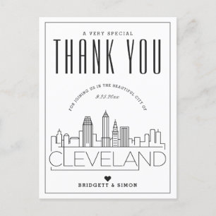 Cleveland Mariage   Merci de venir ! Carte postale