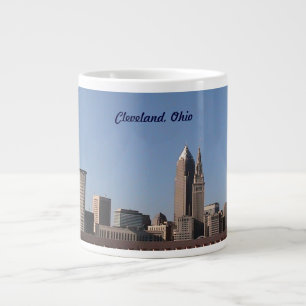 Cleveland, OH Blue Skyline Jumbo Specialty Mug
